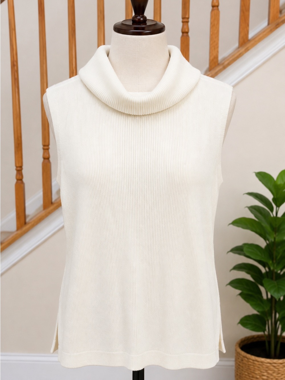 Apt. 9 Sleeveless Cowl Neck Sweater Tank - Ivory